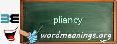 WordMeaning blackboard for pliancy